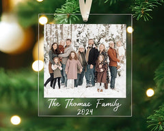 Family Photo Ornaments Christmas, Family Picture Ornaments, Custom Photo Ornament 2024, Family Christmas Gift