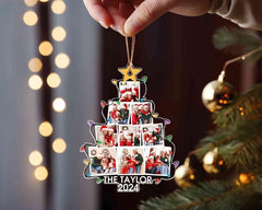 Family Christmas Ornament, Custom Photo Family Tree Ornament, Christmas Tree Ornament 2024, Family Keepsake, Xmas Gifts, Christmas Decor