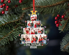 Family Christmas Ornament, Custom Photo Family Tree Ornament, Christmas Tree Ornament 2024, Family Keepsake, Xmas Gifts, Christmas Decor