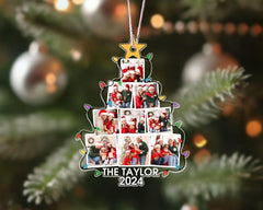 Family Christmas Ornament, Custom Photo Family Tree Ornament, Christmas Tree Ornament 2024, Family Keepsake, Xmas Gifts, Christmas Decor