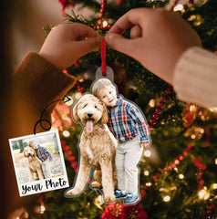 Custom Family Photo Ornament, Double-Sided Christmas Ornament 2024