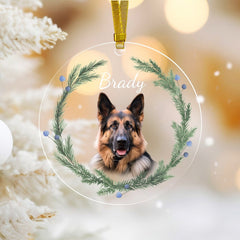 Personalized Pet Ornament, Custom Dog Christmas Ornament, Pet Ornament Using Photo, Cat Christmas Photo Ornament, Pet Portrait Name Gift