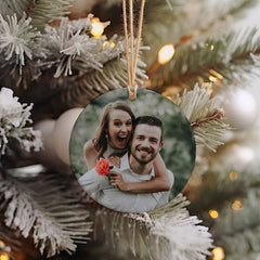 Custom Photo Ornament, Custom Christmas Ornament, Couples Ornaments, Christmas Ornaments, Photo Ornament, Ceramic Custom Ornament