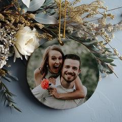 Custom Photo Ornament, Custom Christmas Ornament, Couples Ornaments, Christmas Ornaments, Photo Ornament, Ceramic Custom Ornament