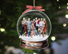 Custom Family Photo Ornament, Family Christmas Ornaments, Big Family Ornament 2024, Personalized Family Photo Keepsake, Christmas Gifts