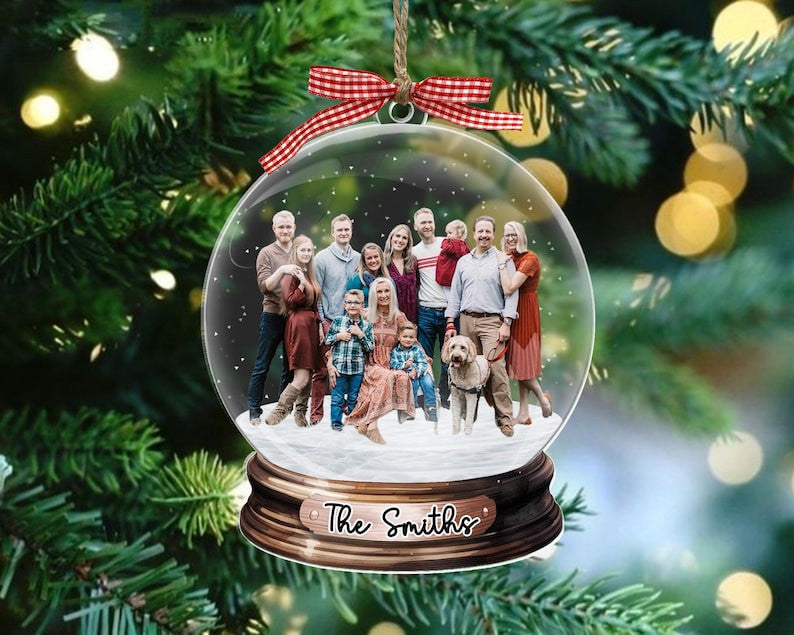 Custom Family Photo Ornament, Family Christmas Ornaments, Big Family Ornament 2024, Personalized Family Photo Keepsake, Christmas Gifts