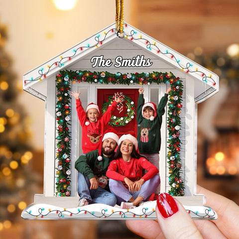 Christmas In Our Home - Personalize Acrylic Photo Ornament