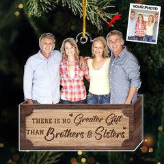 Family Custom Photo The True Spirit Of Christmas - Family Personalized Custom Ornament - Acrylic Custom Shaped - Christmas Gift For Family Members