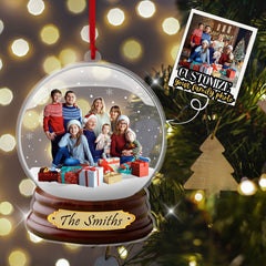 Custom Family Photo Ornament, Family Christmas Ornaments, Big Family Ornament 2024, Personalized Family Photo Keepsake, Christmas Gifts