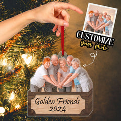 Family Christmas Ornaments, Custom Double-Sided Photo Family Ornament 2024