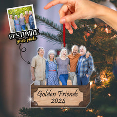 Family Christmas Ornaments, Custom Double-Sided Photo Family Ornament 2024